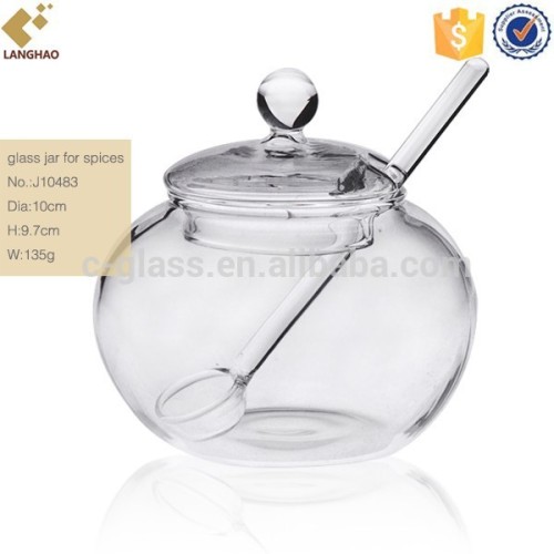 Clear Borosilicate Glass Jar For Spices