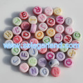 4X7MM Acrylic Coin Round Alphabet Letter Beads For Jewelry Making