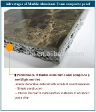 Cruise ship interior decoration material aluminum foam