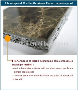 Cruise ship interior decoration material aluminum foam