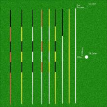 Flexible High Strength Golf Flag Poles for Flags