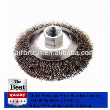 Good quality Bevel Crimped Brush With Carbon Steel