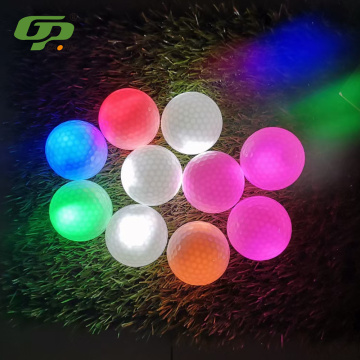 Pelotas de golf intermitentes nocturnas con LED brillantes