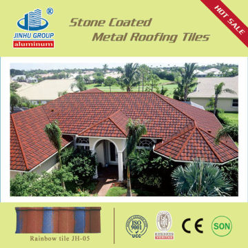 low cost roof tiles/stone coated aluzinc roof type tile/aluzinc roofing installation