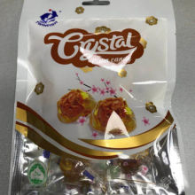 Plum candy, hard candy with dried plum