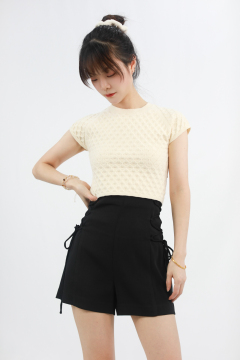 High Waisted Drawstring Shorts