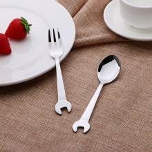 Silver Stainless Steel Flatware Set for Coffee