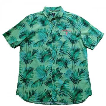 Palm Print Men's Short Sleeve