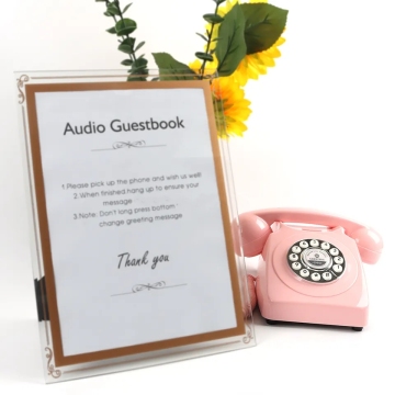 Vintage Wedding Audio Guestbook: Exploring Retro Decor with Antique Telephones in 2023