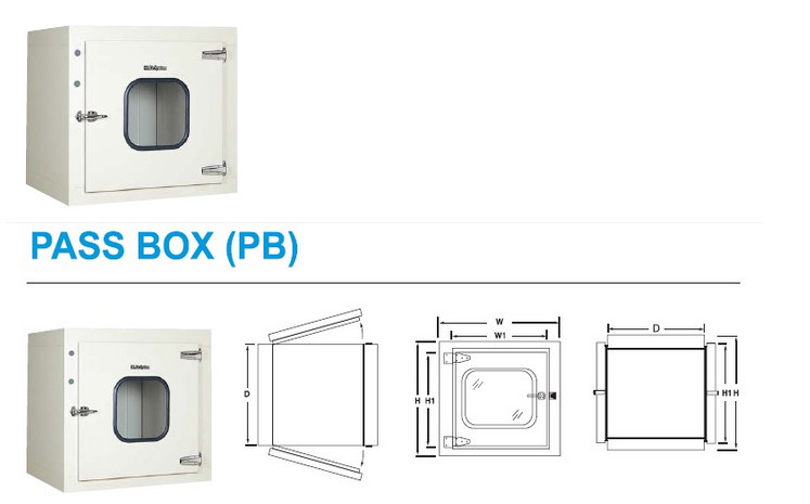 BIOBASE Laboratory Stainless steel pass box with Electronical Interlock