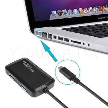 Slim Type C Hub 4 Port Adapter