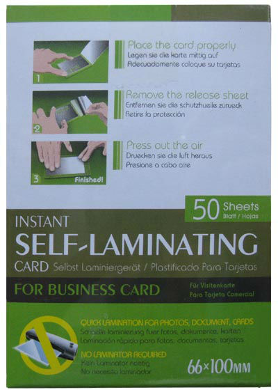 Hot Sale PET Instant Self Adhesive Laminating Sheet