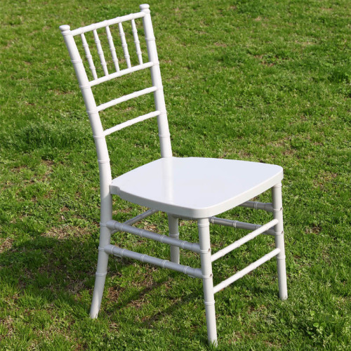 Beyaz plastik chiavari tiffany sandalye düğün için