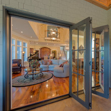 aluminium bifold patio doors Kitchen Bi Fold Door Aluminum Glass Folding Doors Factory