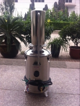 stainless steel electric heating distilling apparatus water distiller commercial