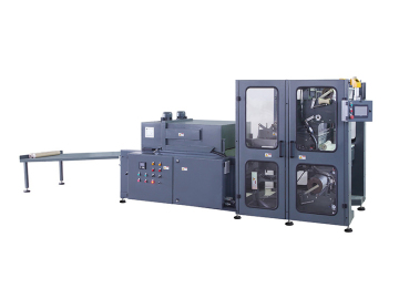 Semi-automatic Fabric Roll Wrapping Machine