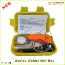 2015 New prodcuts Waterproof Box Survival Kits