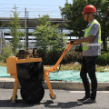 325kg walking single steel wheel gasoline powered vibratory road roller