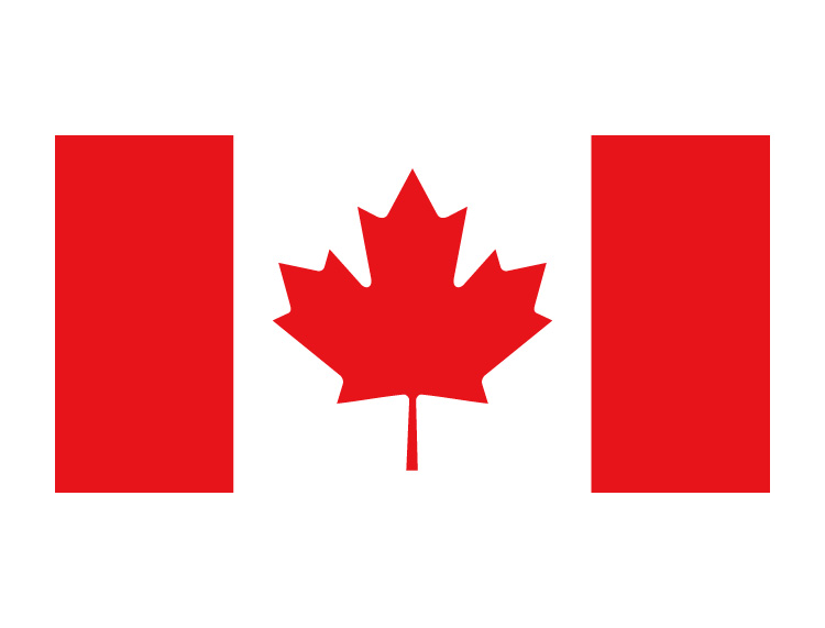 Kanada fraktsedel med avsändare och mottagare