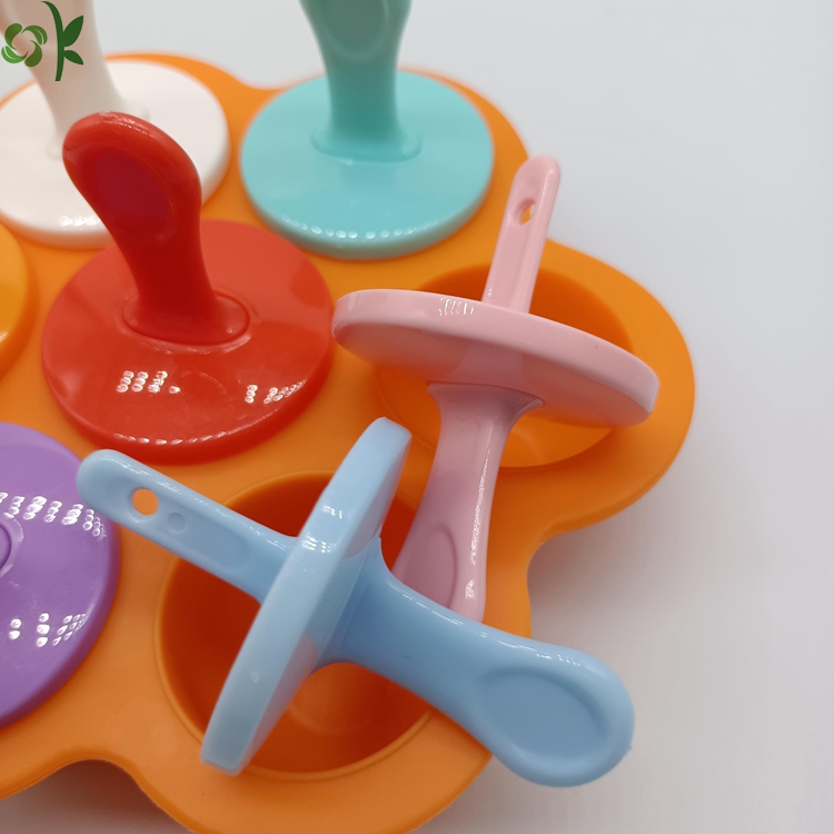 Hot Sale 7 Hole Silicone Ice Cream Mold