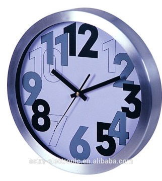 ESUN Aluminium metal wall clock/decorative wall clock/personalized wall clock