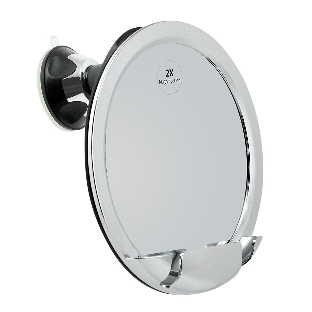 Fogless Shower Mirror for Shaving with Razor Holder