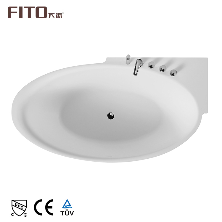 Competitive Price Hotel Independent Free Standing Acrylic Bathtub With Tub Faucet