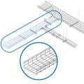 steel wire mesh basket electrical wireways cable tray