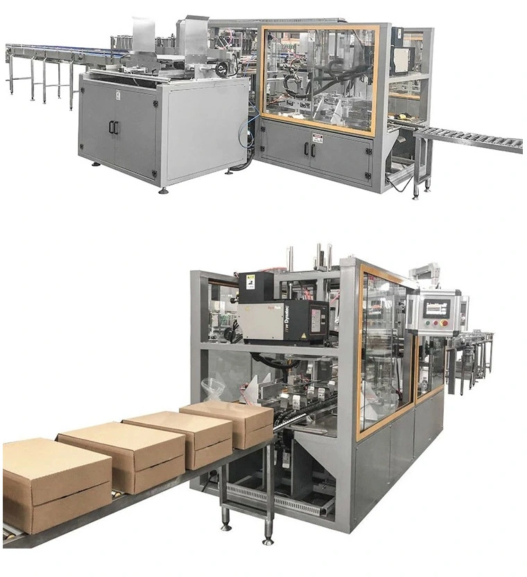 Automatic Pet/Glass Water Beverage Bottle Combine PE Film Shrink Wrapping Packaging Machine