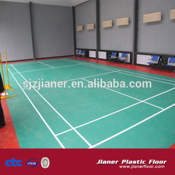 PVC vinyl rolled badminton sports flooring