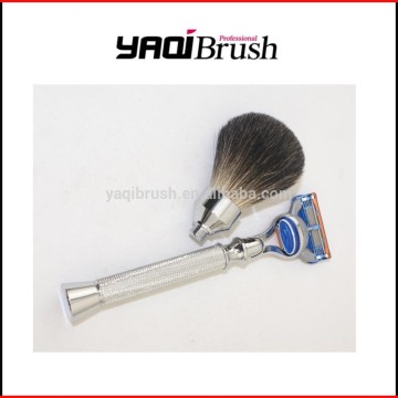 5 blade razor and badger shaving brush mens shaving set