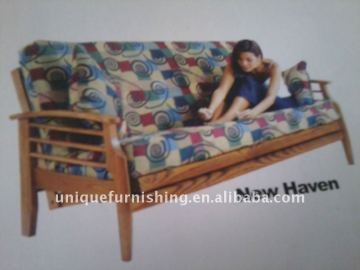 Wood futon frame furniture, sofa bed