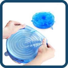 5pcs Hexi Fresh Super Stretch Universal Silicone Lid Cover Sets Flexible Silicone Lid