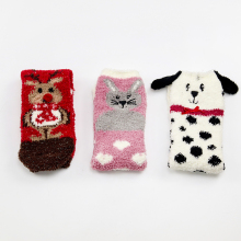 Coral fleece mid-length thermal socks