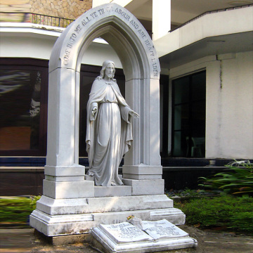 High quality hand carved carved gravestone stone jesus tombstone