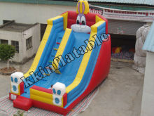 interesting inflatable rabbit slide for children