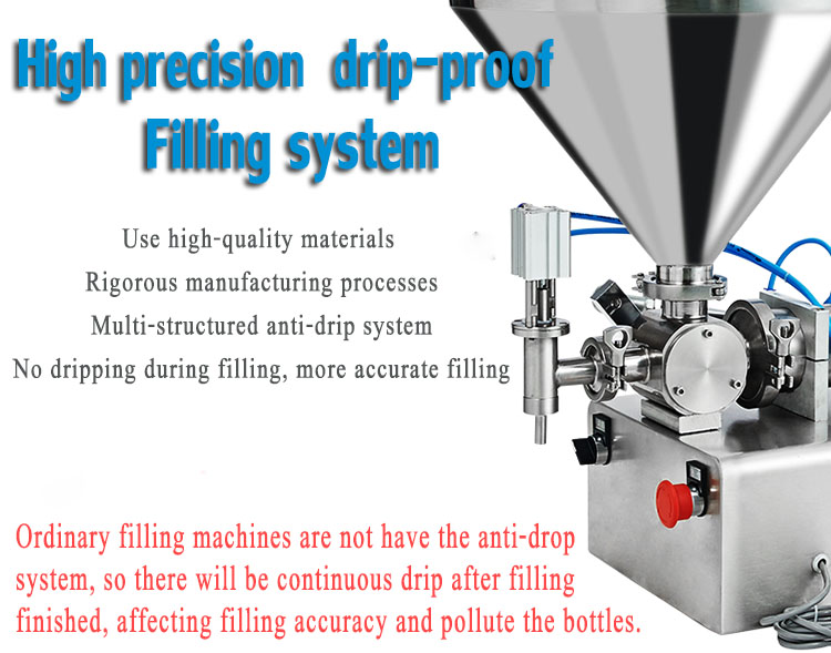 high accuracy hand sanitizer Semi-automatic liquid filling machine