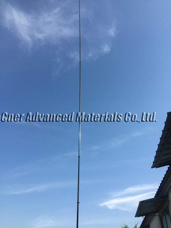 Super stiffness 45 feet extension length high modulus carbon fibre telescopic pole for window cleaning pole