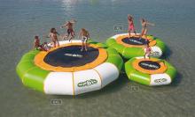 Colorful Floating Water Trampolin Adult Inflatable Water Park Games