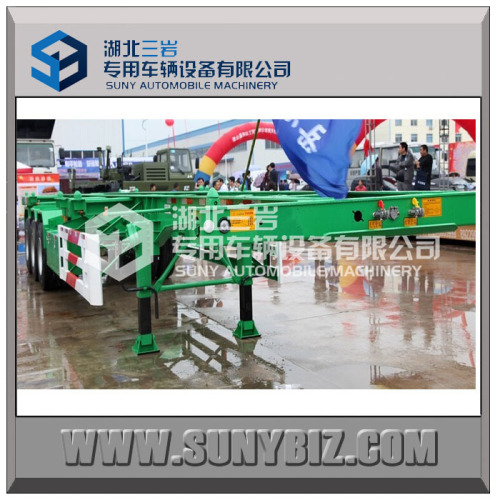 skeleton container semi trailer steel cargo trailer for sale