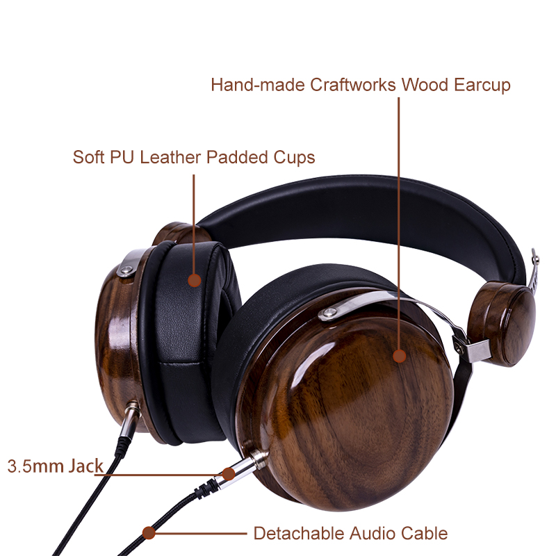 wooden headphone
