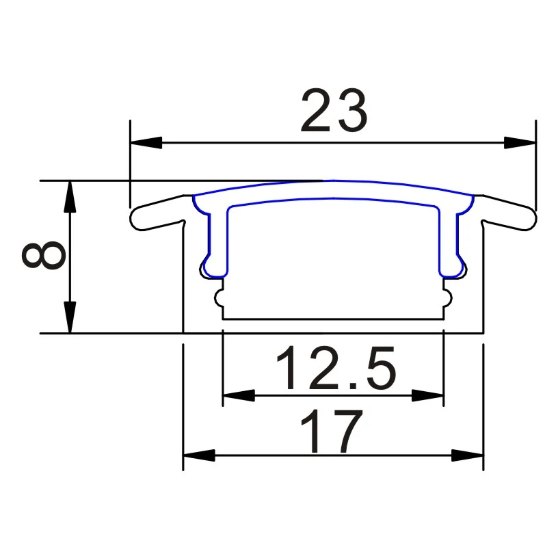 Length customized high quality LED linear light Aluminum Profile for bathroom