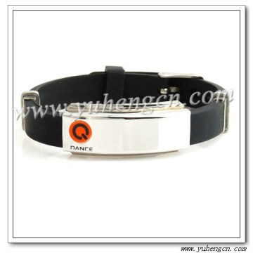 2013 New Silicon Belt Stainless steel Bracelets
