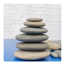 Natural Smooth Round River Rocks for DIY Painting and Kids' Crafts