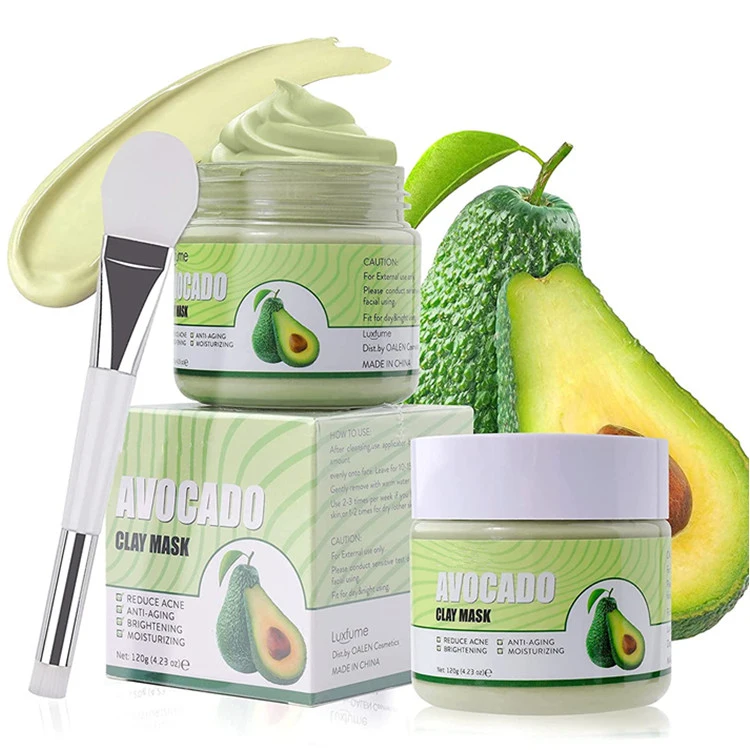 Advanced Avocado Vegan Mask Deep Washing Blackhead Remover Mud Facial Skin Mask