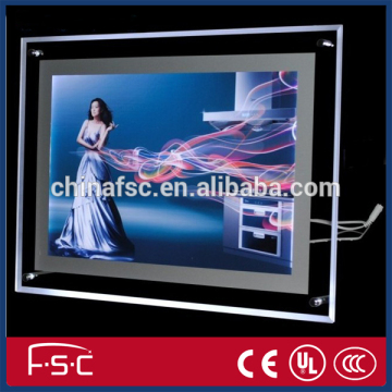 Easy to change the picture acrylic led crystal light box for display