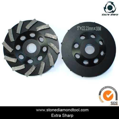 Diamond Turbo 5" Stone Grinding Wheels for Granite & Marble