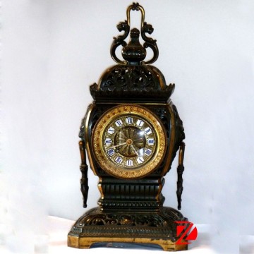 hand carved antique style bronze clocks