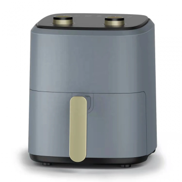 Household 5L Oiless Square Knobs Control Air Fryer