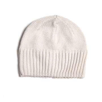 High quality custom white plain beanie crochet cap